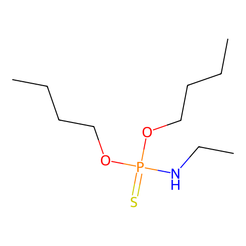N-dibutoxyphosphinothioylethanamine structure