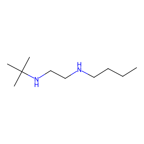 N-butyl-N'-tert-butylethane-1,2-diamine structure