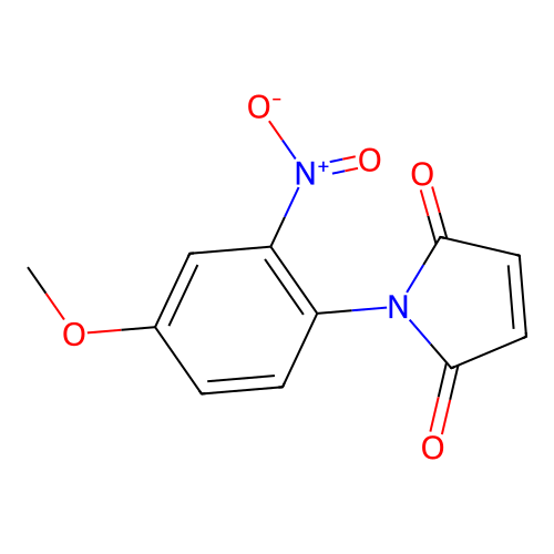 1-(4-methoxy-2-nitrophenyl)-2,5-dihydro-1H-pyrrole-2,5-dione structure