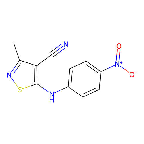 5-{4-Nitroanilino}-3-methyl-4-isothiazolecarbonitrile structure