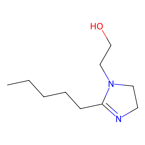 2-(2-Pentyl-4,5-dihydro-1H-imidazol-1-yl)ethan-1-ol structure