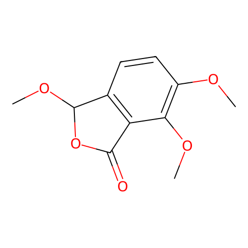 3,6,7-Trimethoxyisobenzofuran-1(3H)-one structure