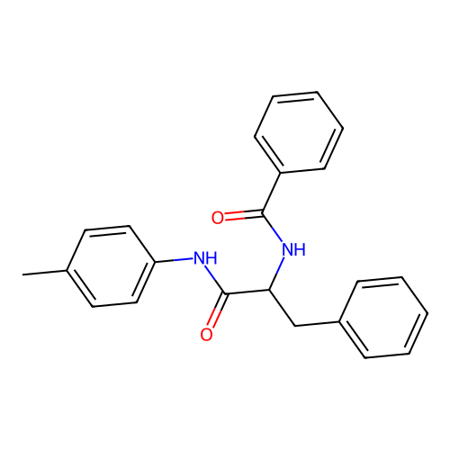 N-[1-(4-methylanilino)-1-oxo-3-phenylpropan-2-yl]benzamide structure