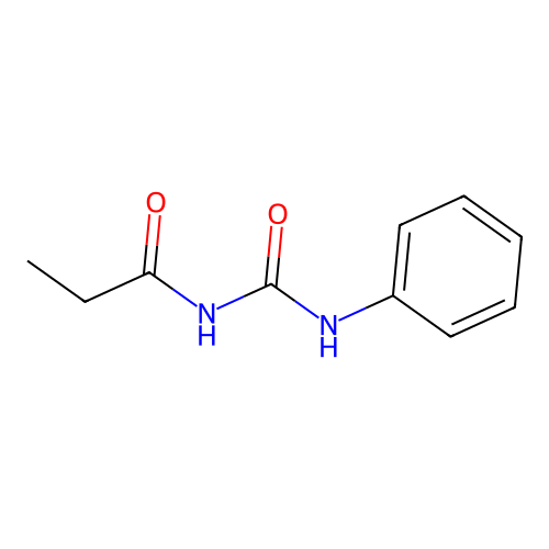 N-phenyl-N'-propionylurea structure