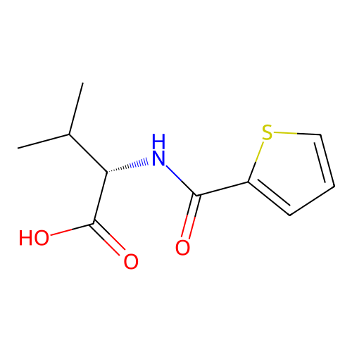 (S)-3-Methyl-2-(thiophene-2-carboxamido)butanoic acid structure