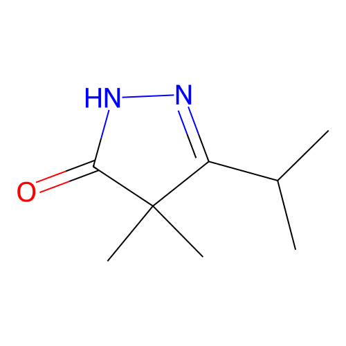 3-Isopropyl-4,4-dimethyl-4,5-dihydro-1h-pyrazol-5-one structure
