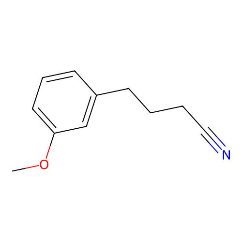 4-(3-Methoxyphenyl)butanenitrile structure
