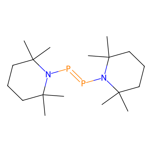 Piperidine, 1,1'-(1,2-diphosphenediyl)bis[2,2,6,6-tetramethyl- structure