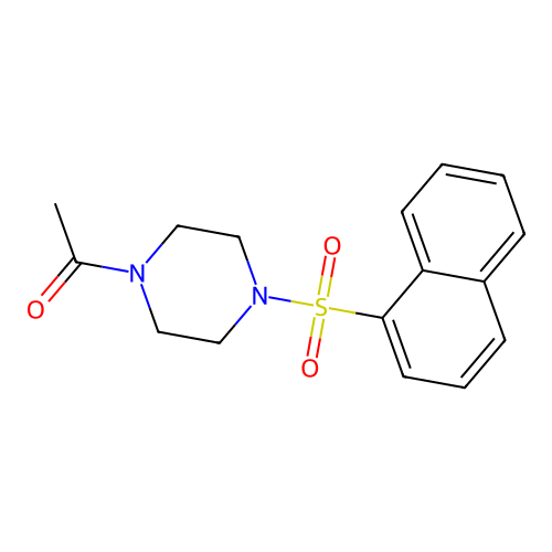 1-Acetyl-4-(naphthylsulfonyl)piperazine structure