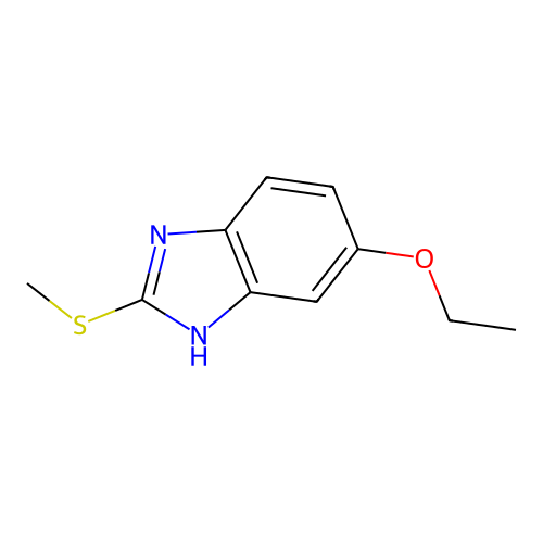 6-Ethoxy-2-(methylthio)-1H-benzimidazole structure