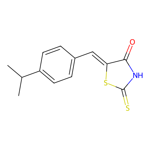 (5Z)-5-[4-(propan-2-yl)benzylidene]-2-sulfanyl-1,3-thiazol-4(5H)-one structure