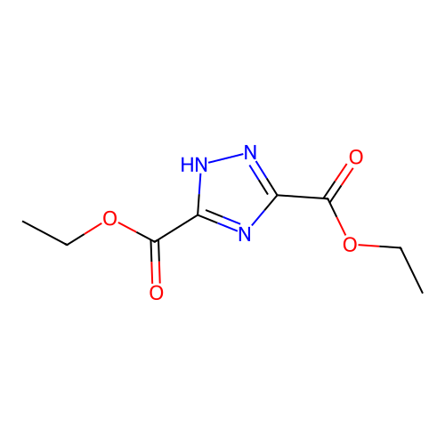 1H-1,2,4-Triazole-3,5-dicarboxylic acid, diethyl ester structure