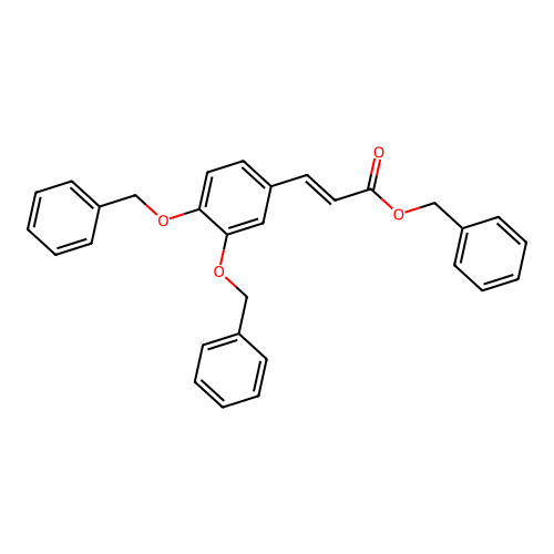 Benzyl 3-[3,4-bis(phenylmethoxy)phenyl]prop-2-enoate structure