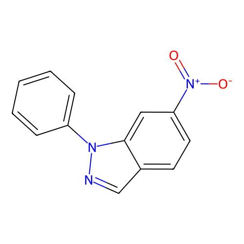 6-Nitro-1-phenyl-1H-indazole structure