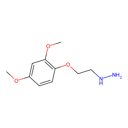 2-(2,4-Dimethoxyphenoxy)ethylhydrazine structure