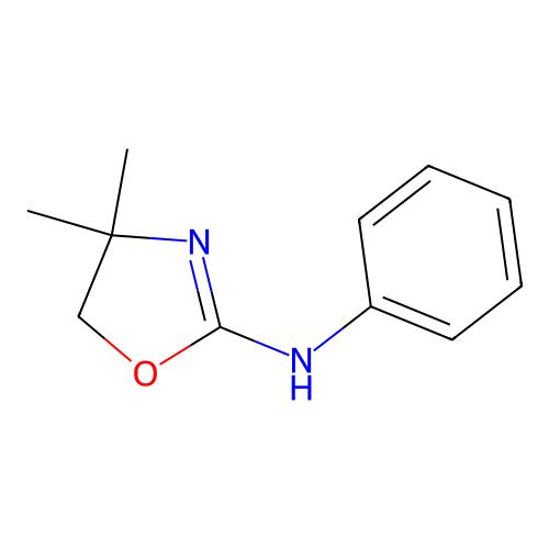 2-Oxazolamine, 4,5-dihydro-4,4-dimethyl-N-phenyl- structure