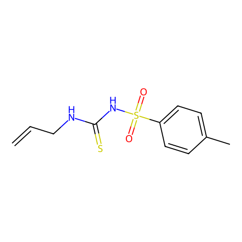 4-methyl-N-(prop-2-en-1-ylcarbamothioyl)benzenesulfonamide structure