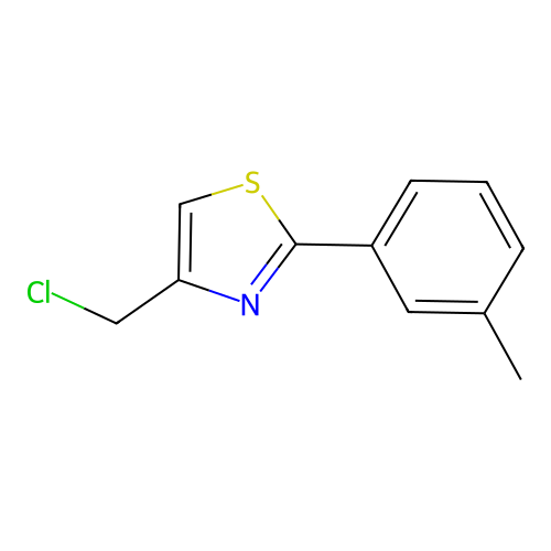 4-(Chloromethyl)-2-(3-methylphenyl)-1,3-thiazole structure