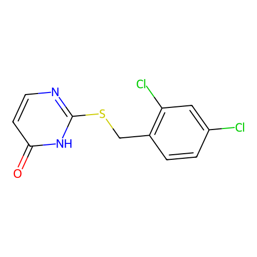 2-[(2,4-Dichlorobenzyl)thio]pyrimidin-4-ol structure