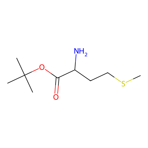 Tert-butyl 2-amino-4-(methylsulfanyl)butanoate structure
