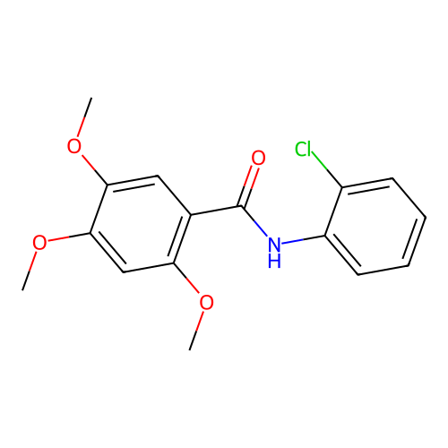 N-(2-chlorophenyl)-2,4,5-trimethoxybenzamide structure