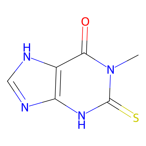 1,2,3,9-Tetrahydro-1-methyl-2-thioxo-6H-purin-6-one structure