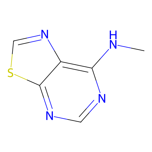 N-methyl-[1,3]thiazolo[5,4-d]pyrimidin-7-amine structure