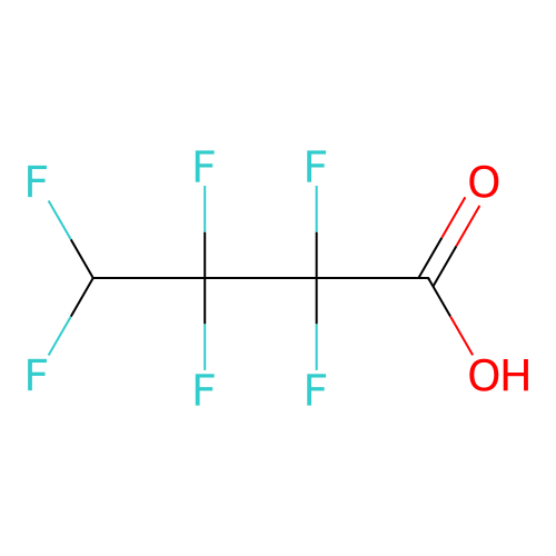2,2,3,3,4,4-Hexafluorobutyric acid structure