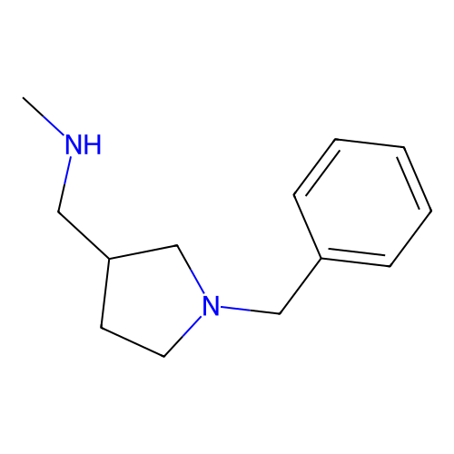 1-(1-benzylpyrrolidin-3-yl)-N-methylmethanamine structure