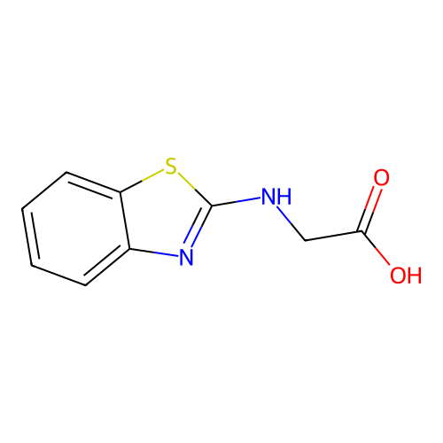 2-((1,3-Benzothiazol-2-yl)amino)acetic acid structure