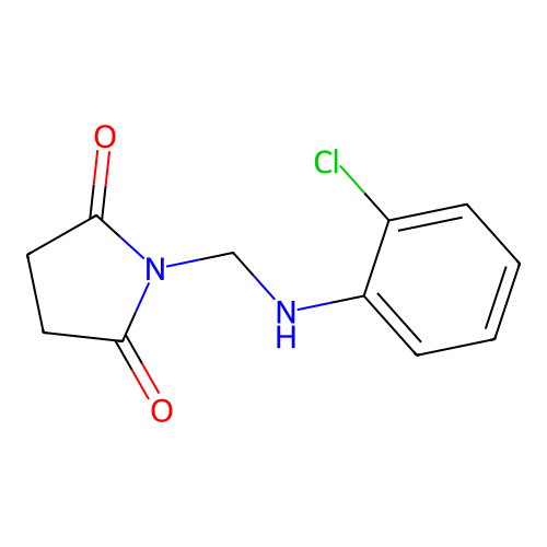 1-{[(2-Chlorophenyl)amino]methyl}pyrrolidine-2,5-dione structure
