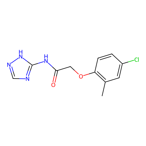 2-(4-chloro-2-methylphenoxy)-N-(4H-1,2,4-triazol-3-yl)acetamide structure