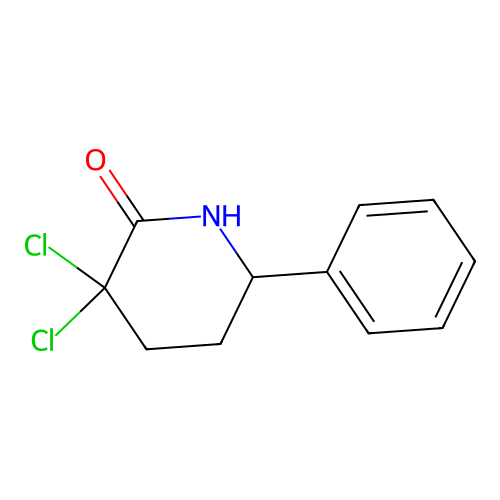 3,3-Dichloro-6-phenyl-2-piperidinone structure