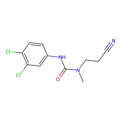 1-(2-Cyanoethyl)-3-(3,4-dichlorophenyl)-1-methylurea structure