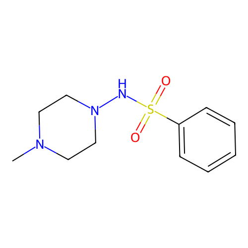 N-(4-methylpiperazin-1-yl)benzenesulfonamide structure