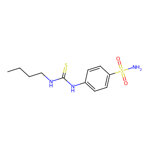 1-Butyl-3-(4-sulfamoylphenyl)thiourea structure