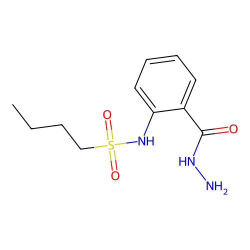 N-[2-(hydrazinecarbonyl)phenyl]butane-1-sulfonamide structure