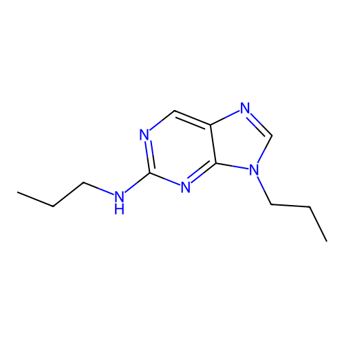 N,9-dipropylpurin-2-amine structure