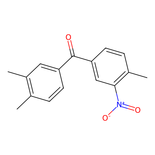 Methanone, (3,4-dimethylphenyl)(4-methyl-3-nitrophenyl)- structure