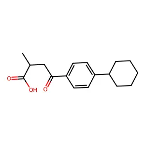 4-(4-Cyclohexylphenyl)-2-methyl-4-oxobutanoic acid structure