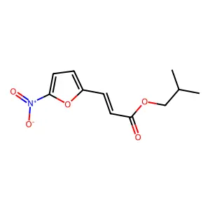 5-硝基-2-呋喃丙烯酸异丁酯 structure
