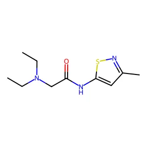 Isothiazole, 5-(2-(diethylamino)acetamido)-3-methyl- structure