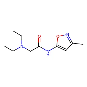 Isoxazole, 5-(2-(diethylamino)acetamido)-3-methyl- structure