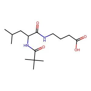 N-新戊酰亮氨酰-γ-氨基丁酸 structure