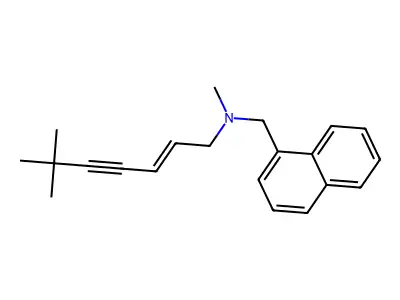 N,6,6-Trimethyl-N-((naphthalen-1-yl)methyl)hept-2-en-4-yn-1-amine structure
