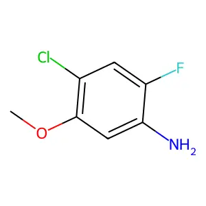 4-Chloro-2-fluoro-5-methoxyaniline structure