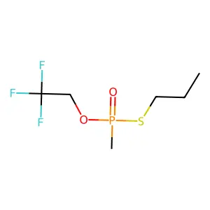 1-(Methyl-(2,2,2-trifluoroethoxy)phosphoryl)sulfanylpropane structure
