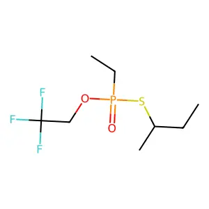 2-(Ethyl(2,2,2-trifluoroethoxy)phosphoryl)sulfanylbutane structure