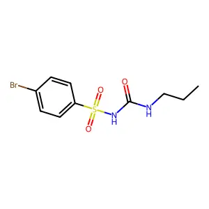 Benzenesulfonamide, 4-bromo-N-((propylamino)carbonyl)- structure
