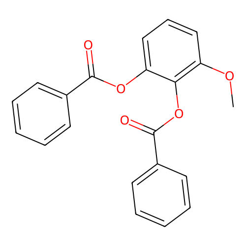 2-(Benzoyloxy)-6-methoxyphenyl benzoate structure